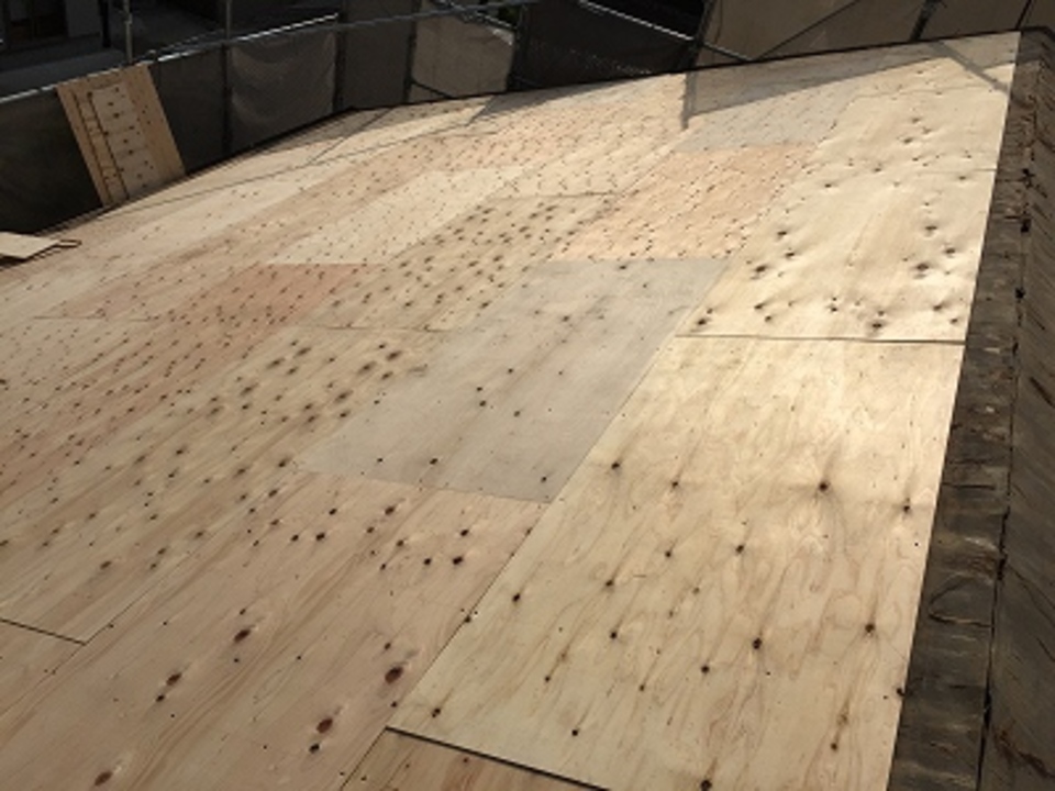 野地板：構造用合板針葉樹12㎜張り