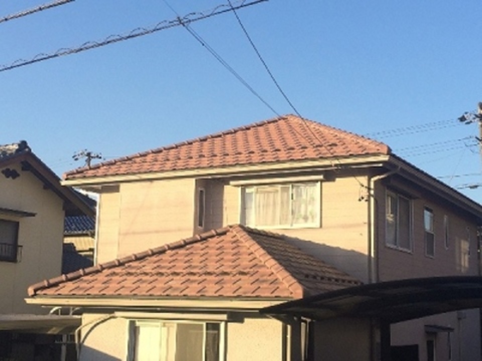 多治見市　スレート屋根から瓦屋根に葺き替えました