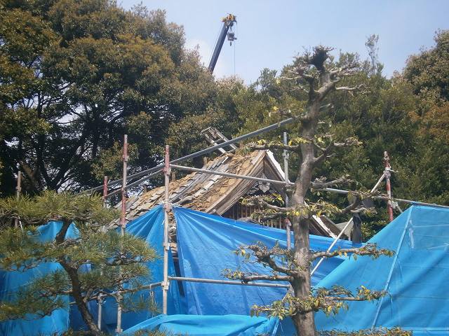 瓦と土の移動