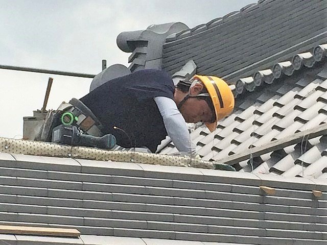 千鳥破風棟施工