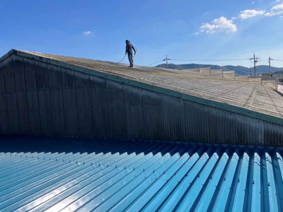 ③ 高圧洗浄と養生