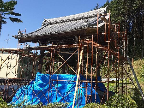 鐘楼　棟の施工