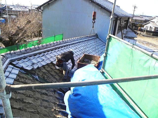 屋根解体