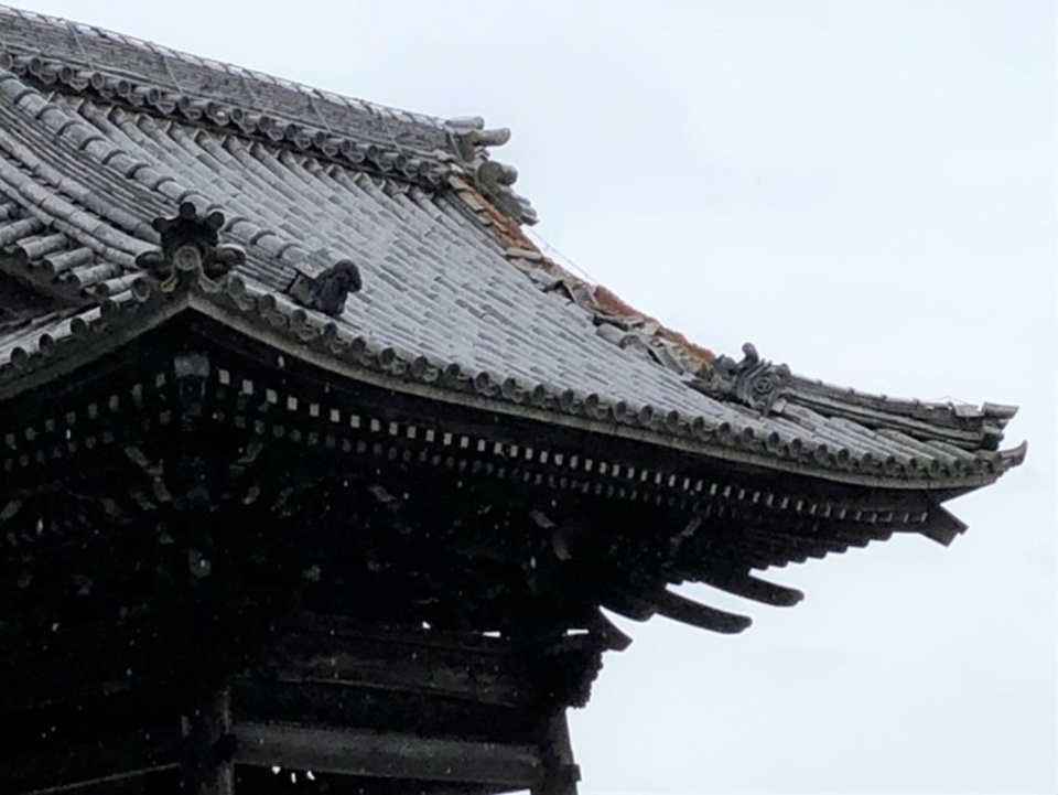 岐阜県八百津町　大仙寺様　鐘楼　瓦葺き替え　丸新㈱　