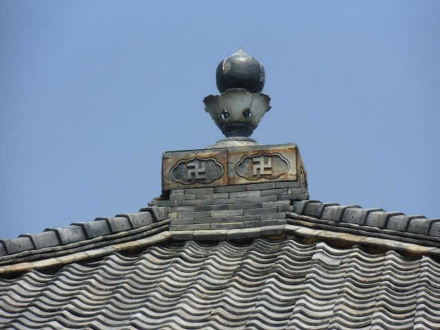 屋根葺き替え前の露盤
