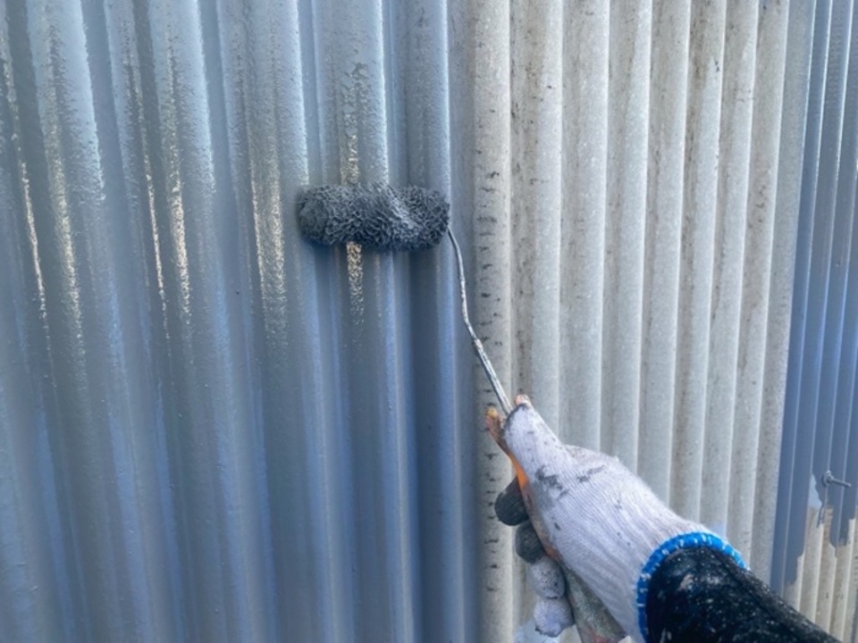 ⑥ 外壁下塗りと仕上げ