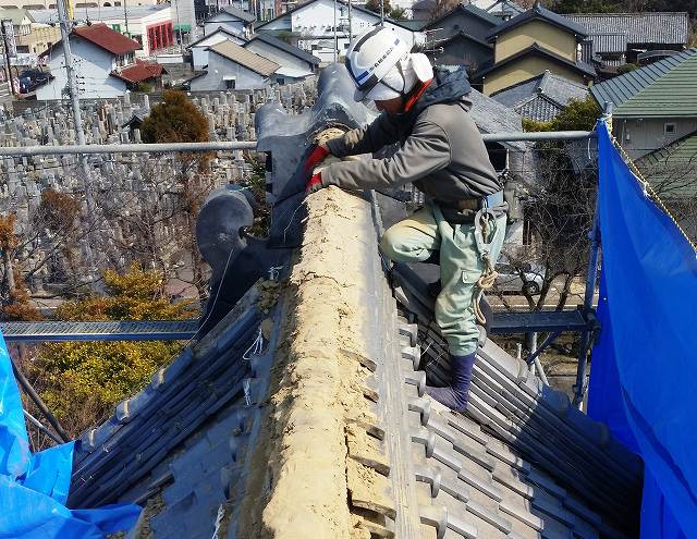 大棟の解体