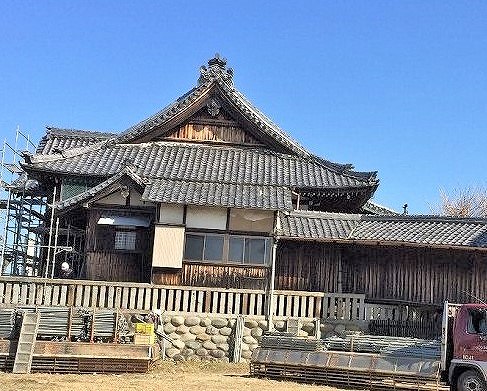 改修前の本殿の裏面