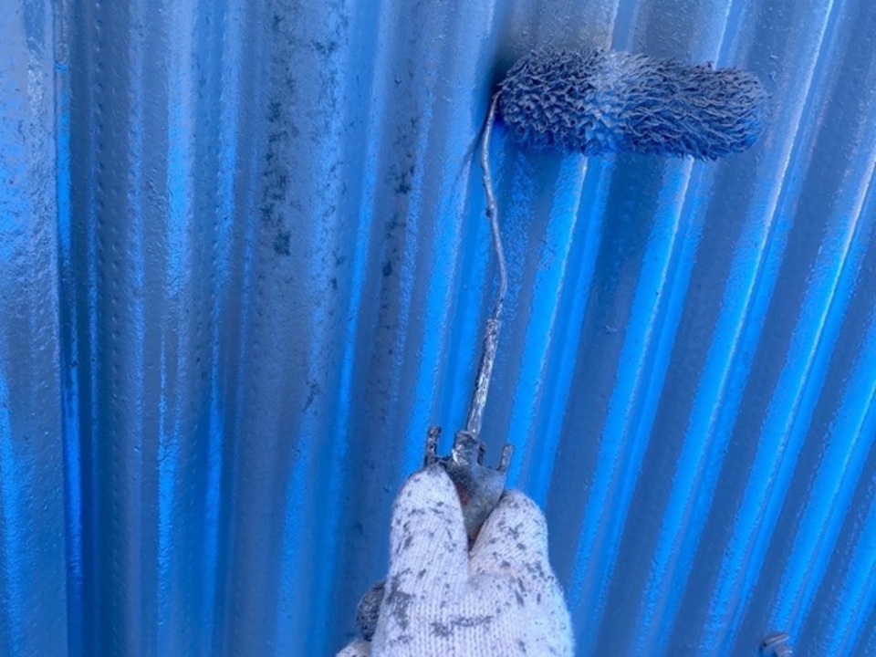 ⑥ 外壁下塗りと仕上げ