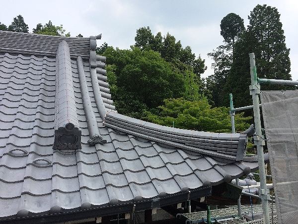 瓦工事終了