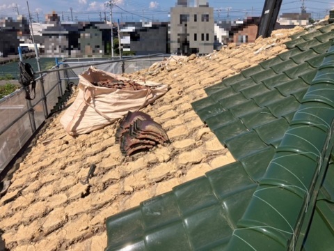 土岐市　築35年屋根を「最新の安心」へ！土葺き瓦から耐震工法への葺き替えリフォーム事例