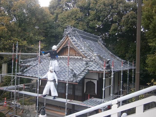 足場の設置