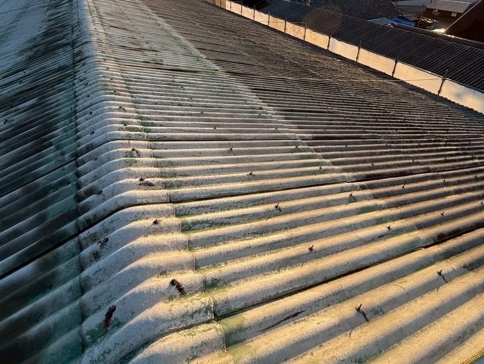 ③ 高圧洗浄と養生