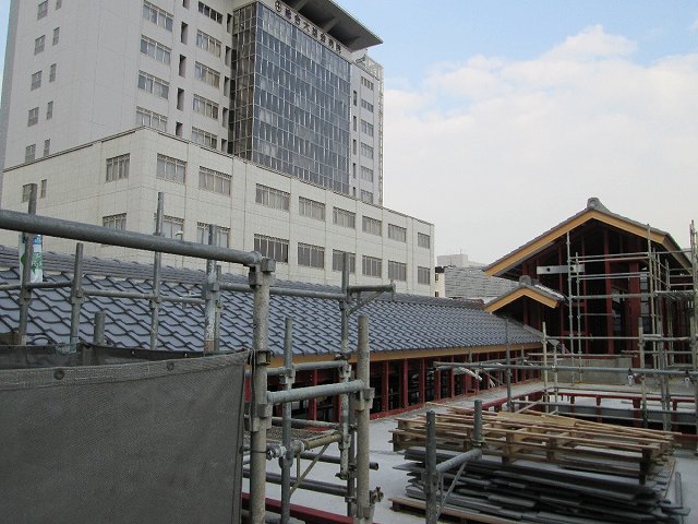 書院の屋根工事が終了しました