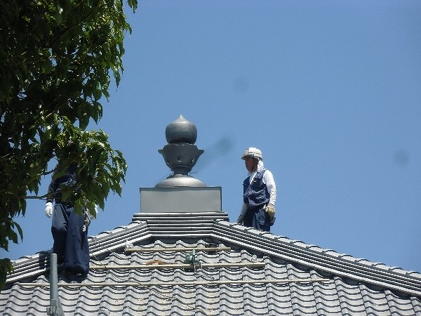露盤の取付